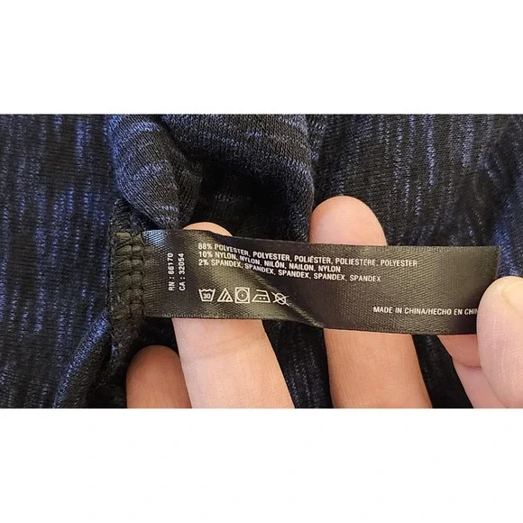 Saturday Sunday Dress Womens Medium Navy Blue Space Dye Swing 3/4 Sleeve Pockets - Picture 15 of 16